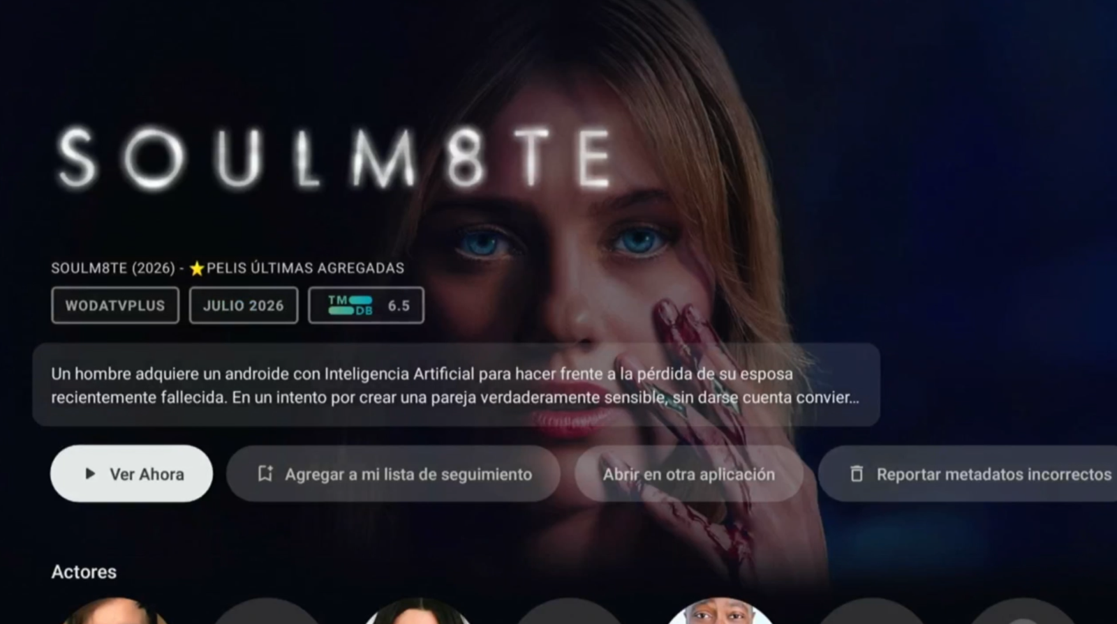 Ficha de película con sinopsis, reparto y valoración