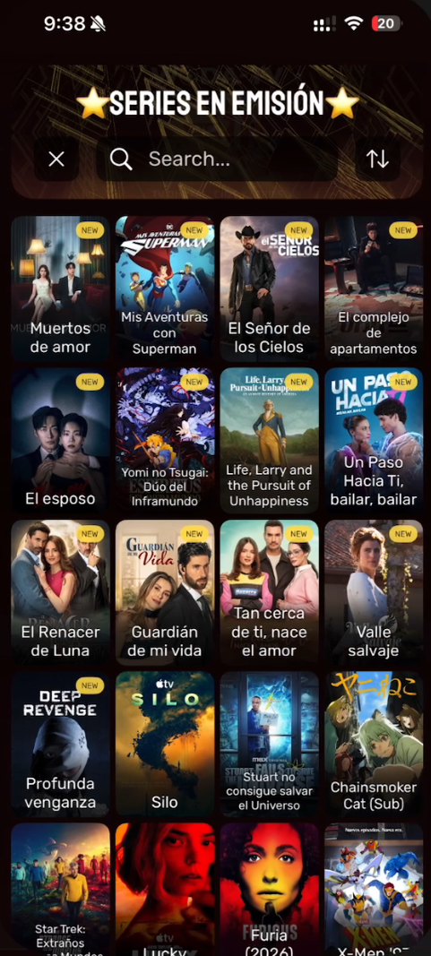 La aplicación WODA-TV en un iPhone